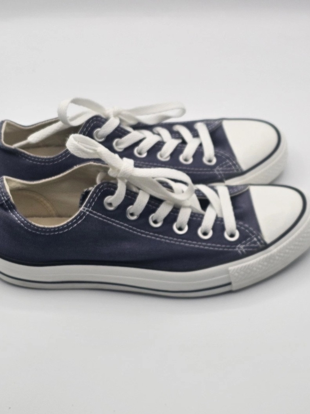 Converse All Star Low Top Unisex Women’s 8 Men's 6 Navy Canvas Casual Sneakers